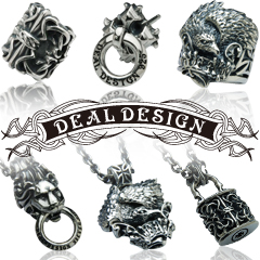 deal design/ブレードリリー ネックレス(百合紋章) ネックレス アクセサリー メンズ 正規